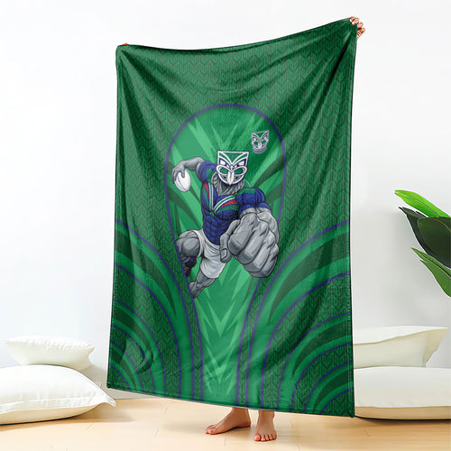 New Zealand Warriors Rugby Mascot Blanket Australian Rugby Culture - Tribal Inspired Warrior