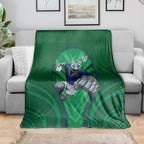 New Zealand Warriors Rugby Mascot Blanket Australian Rugby Culture - Tribal Inspired Warrior