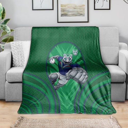New Zealand Warriors Rugby Mascot Blanket Australian Rugby Culture - Tribal Inspired Warrior