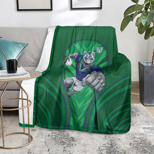 New Zealand Warriors Rugby Mascot Blanket Australian Rugby Culture - Tribal Inspired Warrior