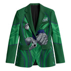 New Zealand Warriors Rugby Mascot Blazer Australian Rugby Culture - Tribal Inspired Warrior