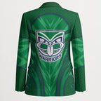 New Zealand Warriors Rugby Mascot Blazer Australian Rugby Culture - Tribal Inspired Warrior