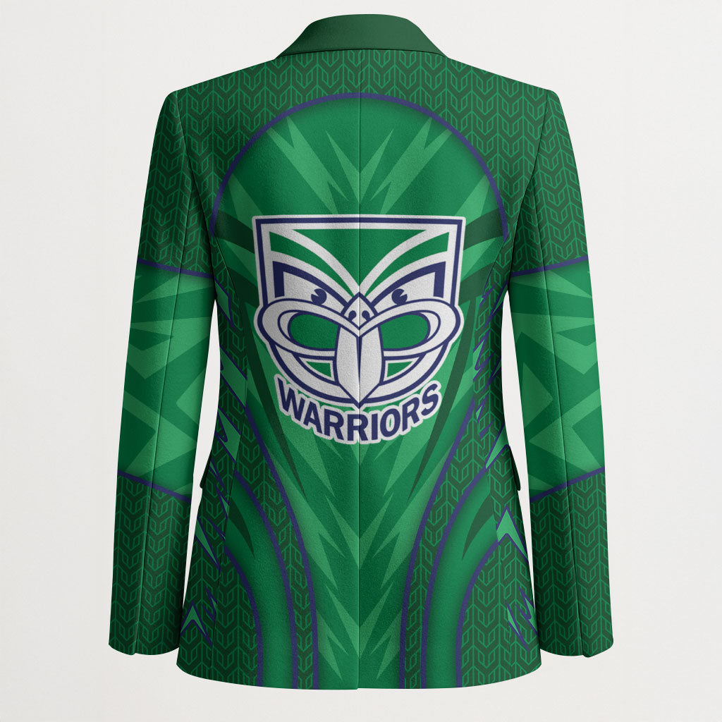 New Zealand Warriors Rugby Mascot Blazer Australian Rugby Culture - Tribal Inspired Warrior
