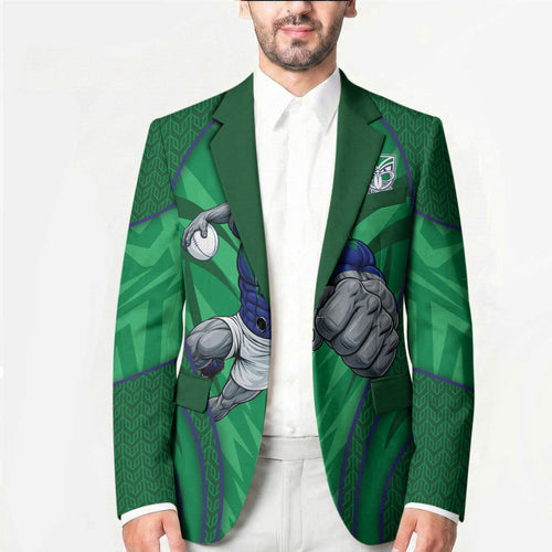 New Zealand Warriors Rugby Mascot Blazer Australian Rugby Culture - Tribal Inspired Warrior