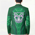 New Zealand Warriors Rugby Mascot Blazer Australian Rugby Culture - Tribal Inspired Warrior