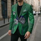 New Zealand Warriors Rugby Mascot Blazer Australian Rugby Culture - Tribal Inspired Warrior