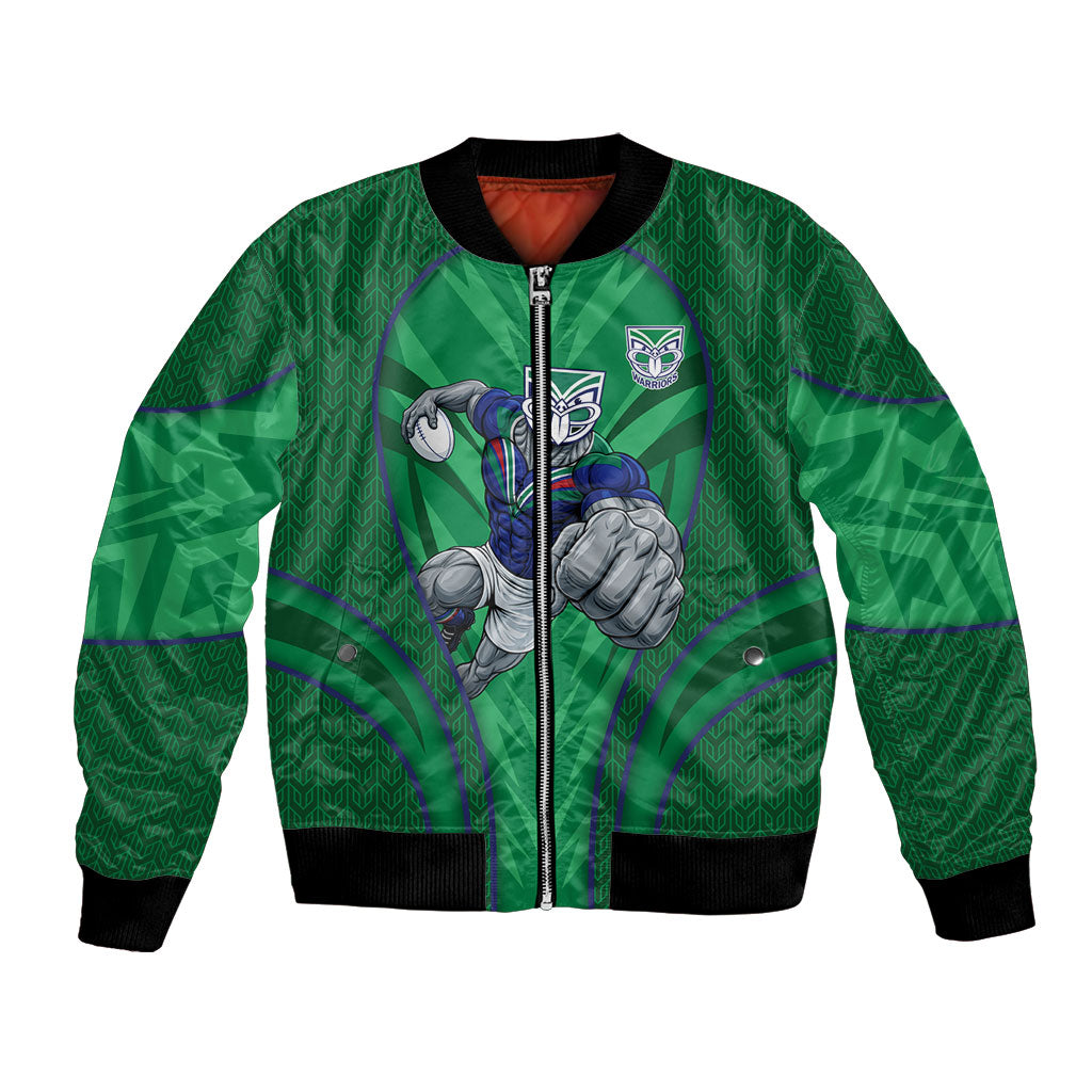 New Zealand Warriors Rugby Mascot Bomber Jacket Australian Rugby Culture - Tribal Inspired Warrior