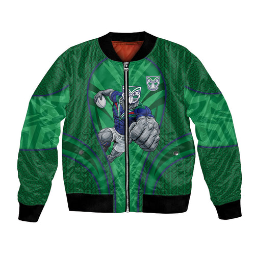 New Zealand Warriors Rugby Mascot Bomber Jacket Australian Rugby Culture - Tribal Inspired Warrior