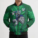 New Zealand Warriors Rugby Mascot Bomber Puffer Jacket Australian Rugby Culture - Tribal Inspired Warrior
