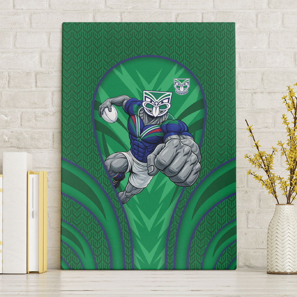 New Zealand Warriors Rugby Mascot Canvas Wall Art Australian Rugby Culture - Tribal Inspired Warrior