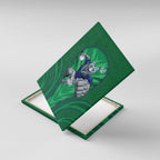 New Zealand Warriors Rugby Mascot Canvas Wall Art Australian Rugby Culture - Tribal Inspired Warrior