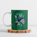 New Zealand Warriors Rugby Mascot Ceramic Mug Australian Rugby Culture - Tribal Inspired Warrior