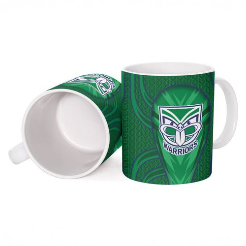New Zealand Warriors Rugby Mascot Ceramic Mug Australian Rugby Culture - Tribal Inspired Warrior