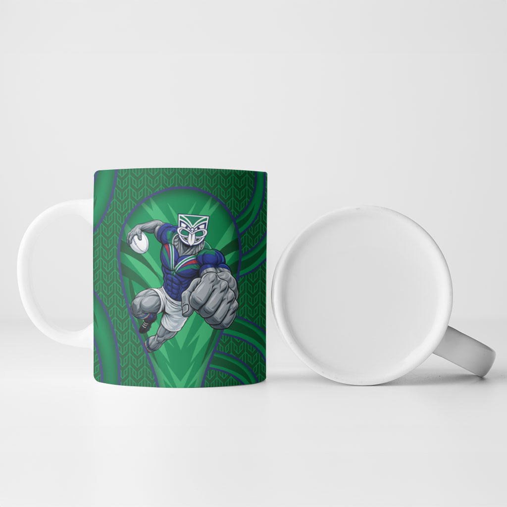 New Zealand Warriors Rugby Mascot Ceramic Mug Australian Rugby Culture - Tribal Inspired Warrior