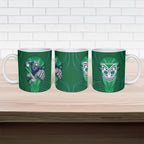 New Zealand Warriors Rugby Mascot Ceramic Mug Australian Rugby Culture - Tribal Inspired Warrior