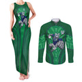 New Zealand Warriors Rugby Mascot Couples Matching Tank Maxi Dress and Long Sleeve Button Shirt Australian Rugby Culture - Tribal Inspired Warrior