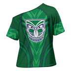 New Zealand Warriors Rugby Mascot Cross Shoulder Shirt Australian Rugby Culture - Tribal Inspired Warrior