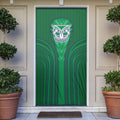 New Zealand Warriors Rugby Mascot Door Cover Australian Rugby Culture - Tribal Inspired Warrior
