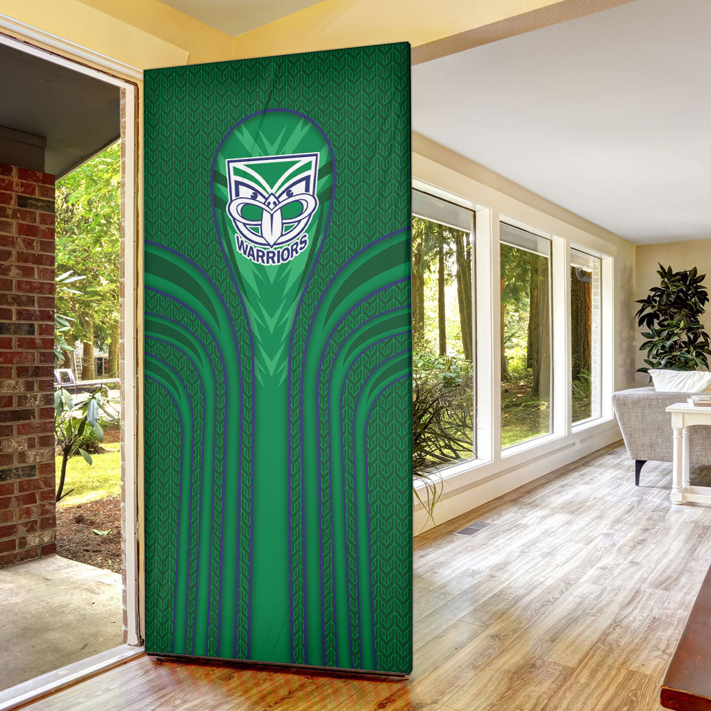 New Zealand Warriors Rugby Mascot Door Cover Australian Rugby Culture - Tribal Inspired Warrior