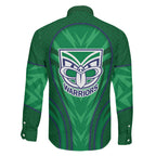 New Zealand Warriors Rugby Mascot Family Matching Puletasi and Hawaiian Shirt Australian Rugby Culture - Tribal Inspired Warrior
