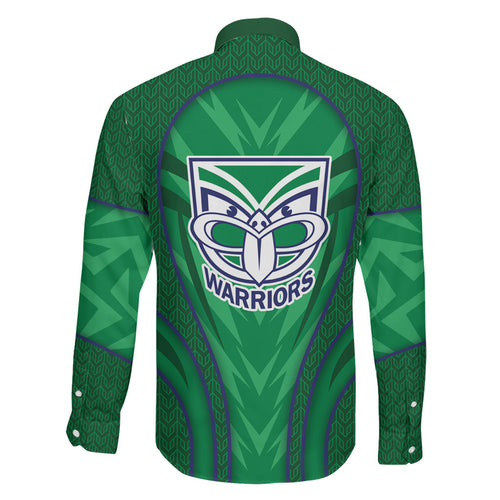 New Zealand Warriors Rugby Mascot Family Matching Short Sleeve Bodycon Dress and Hawaiian Shirt Australian Rugby Culture - Tribal Inspired Warrior