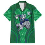 New Zealand Warriors Rugby Mascot Family Matching Summer Maxi Dress and Hawaiian Shirt Australian Rugby Culture - Tribal Inspired Warrior