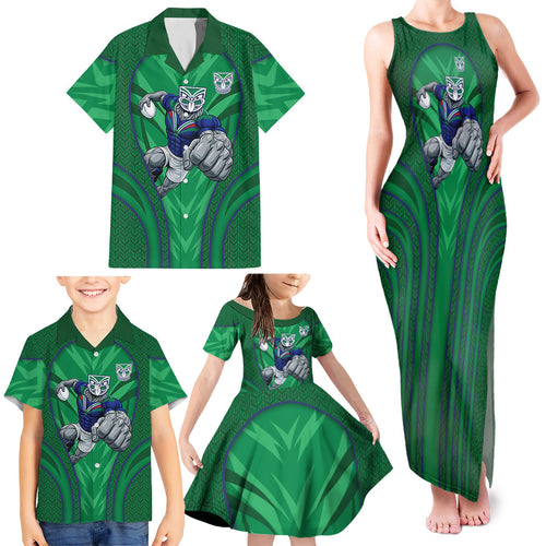 New Zealand Warriors Rugby Mascot Family Matching Tank Maxi Dress and Hawaiian Shirt Australian Rugby Culture - Tribal Inspired Warrior