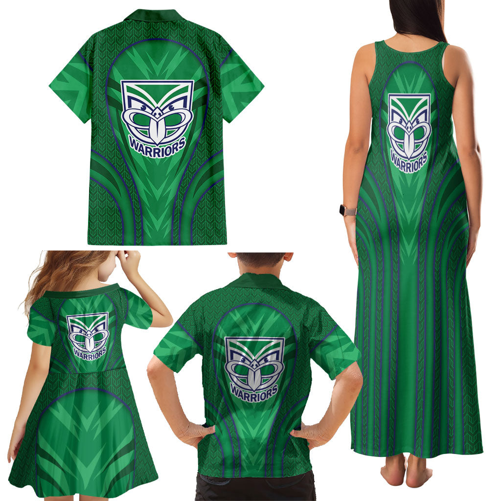 New Zealand Warriors Rugby Mascot Family Matching Tank Maxi Dress and Hawaiian Shirt Australian Rugby Culture - Tribal Inspired Warrior