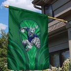 New Zealand Warriors Rugby Mascot Garden Flag Australian Rugby Culture - Tribal Inspired Warrior