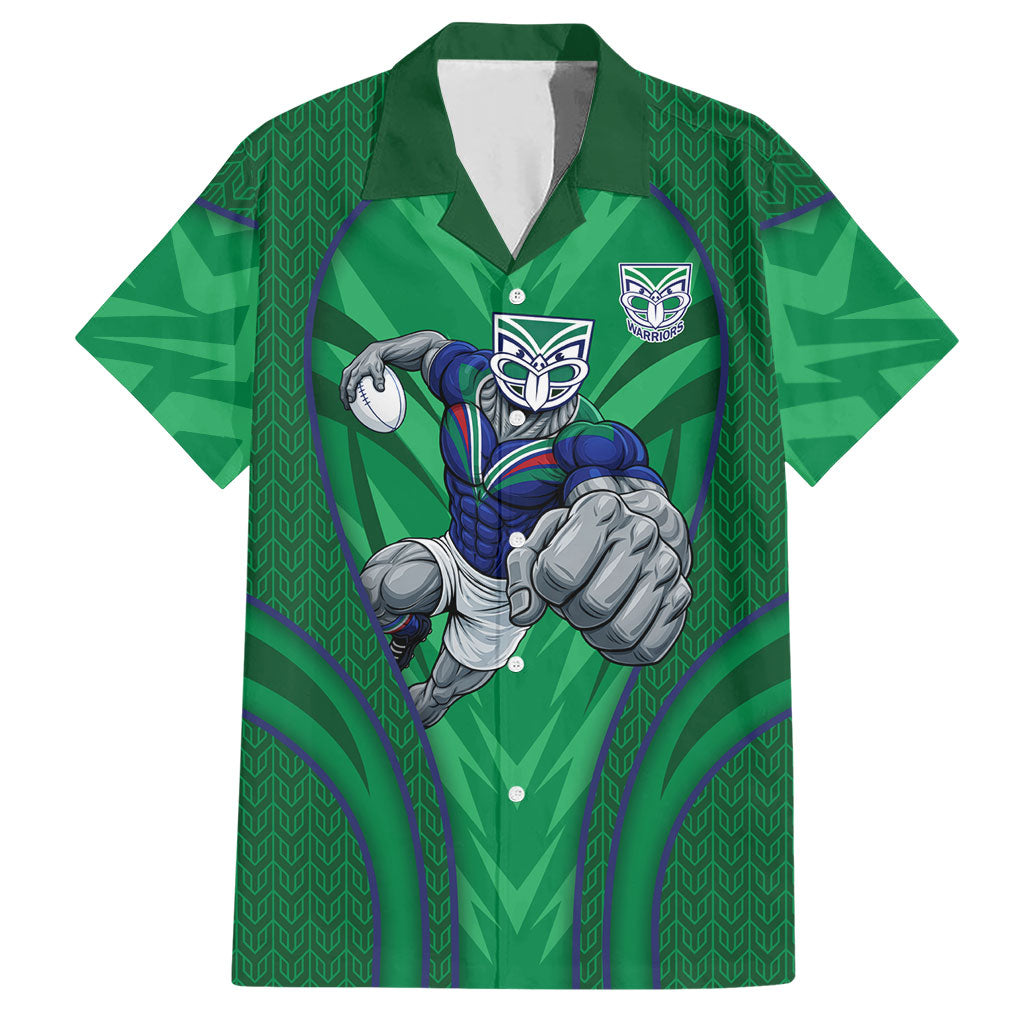 New Zealand Warriors Rugby Mascot Hawaiian Shirt Australian Rugby Culture - Tribal Inspired Warrior