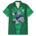 New Zealand Warriors Rugby Mascot Hawaiian Shirt Australian Rugby Culture - Tribal Inspired Warrior