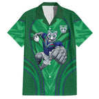 New Zealand Warriors Rugby Mascot Hawaiian Shirt Australian Rugby Culture - Tribal Inspired Warrior