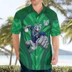 New Zealand Warriors Rugby Mascot Hawaiian Shirt Australian Rugby Culture - Tribal Inspired Warrior