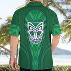 New Zealand Warriors Rugby Mascot Hawaiian Shirt Australian Rugby Culture - Tribal Inspired Warrior
