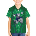 New Zealand Warriors Rugby Mascot Hawaiian Shirt Australian Rugby Culture - Tribal Inspired Warrior