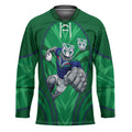 New Zealand Warriors Rugby Mascot Hockey Jersey Australian Rugby Culture - Tribal Inspired Warrior
