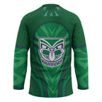 New Zealand Warriors Rugby Mascot Hockey Jersey Australian Rugby Culture - Tribal Inspired Warrior