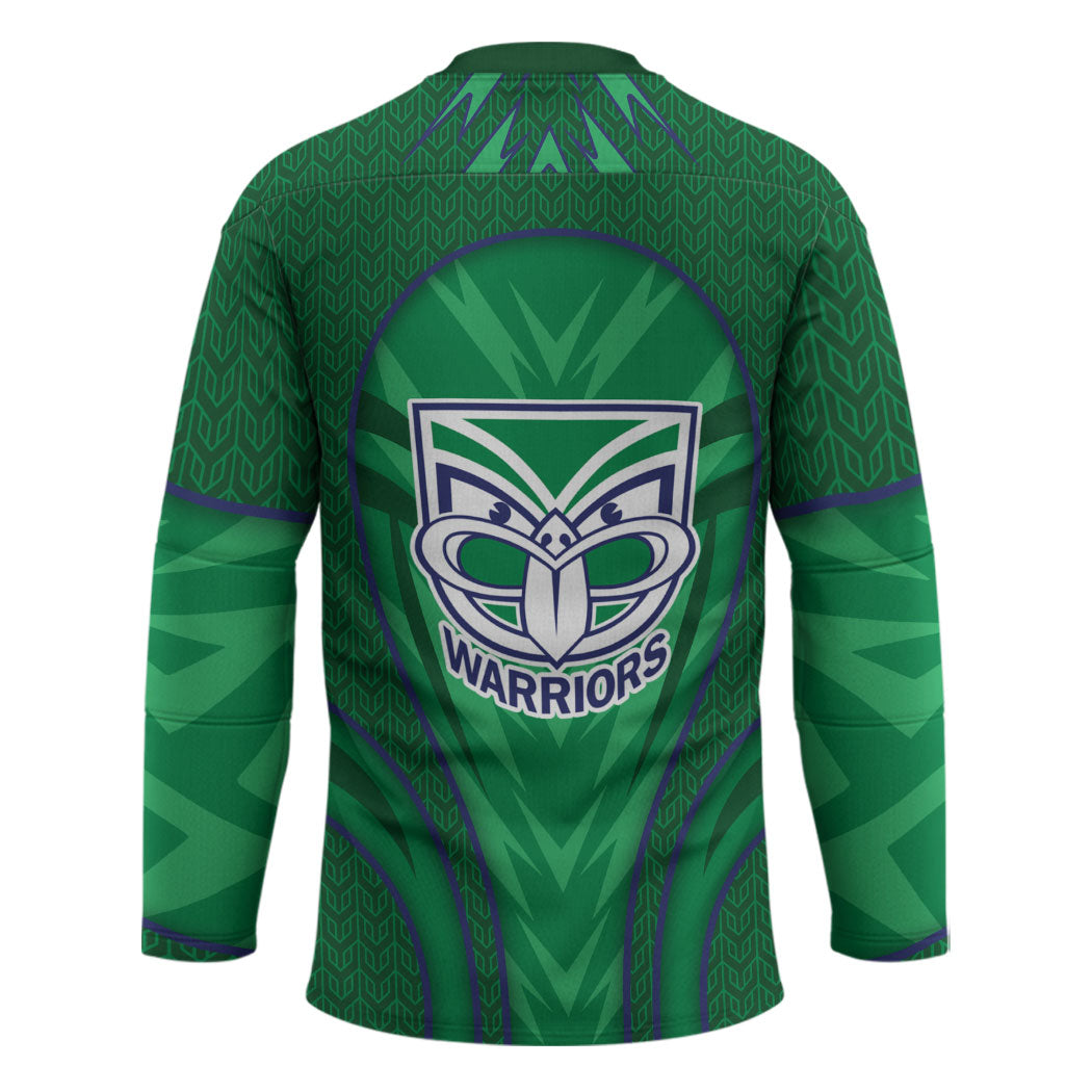 New Zealand Warriors Rugby Mascot Hockey Jersey Australian Rugby Culture - Tribal Inspired Warrior