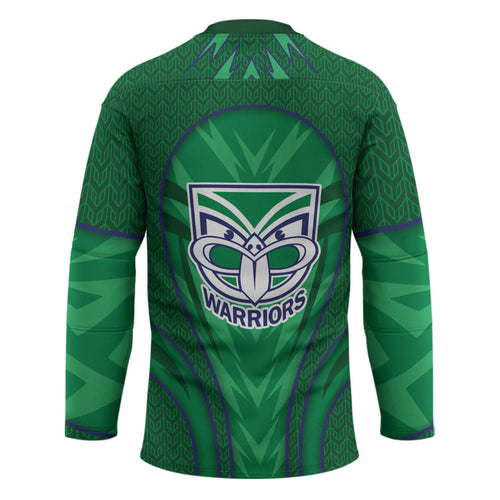 New Zealand Warriors Rugby Mascot Hockey Jersey Australian Rugby Culture - Tribal Inspired Warrior