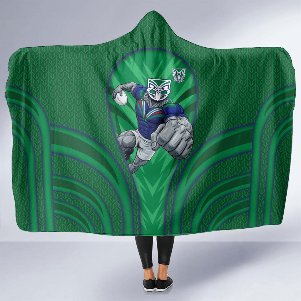 New Zealand Warriors Rugby Mascot Hooded Blanket Australian Rugby Culture - Tribal Inspired Warrior
