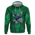 New Zealand Warriors Rugby Mascot Hoodie Australian Rugby Culture - Tribal Inspired Warrior