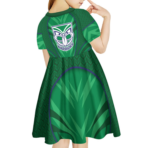 New Zealand Warriors Rugby Mascot Kid Short Sleeve Dress Australian Rugby Culture - Tribal Inspired Warrior