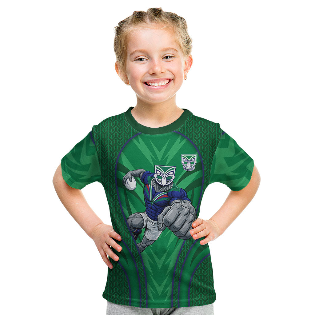 New Zealand Warriors Rugby Mascot Kid T Shirt Australian Rugby Culture - Tribal Inspired Warrior