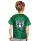 New Zealand Warriors Rugby Mascot Kid T Shirt Australian Rugby Culture - Tribal Inspired Warrior