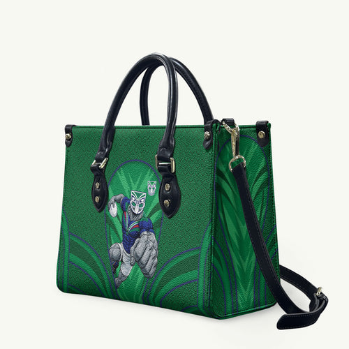 New Zealand Warriors Rugby Mascot Leather Bag Australian Rugby Culture - Tribal Inspired Warrior