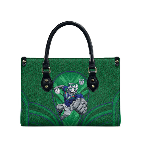 New Zealand Warriors Rugby Mascot Leather Bag Australian Rugby Culture - Tribal Inspired Warrior