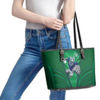 New Zealand Warriors Rugby Mascot Leather Tote Bag Australian Rugby Culture - Tribal Inspired Warrior