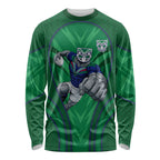 New Zealand Warriors Rugby Mascot Long Sleeve Shirt Australian Rugby Culture - Tribal Inspired Warrior