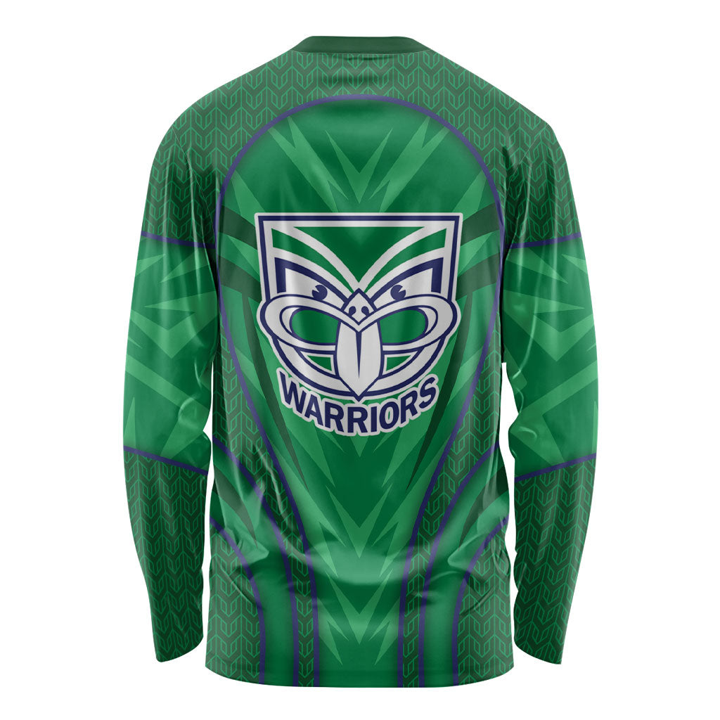New Zealand Warriors Rugby Mascot Long Sleeve Shirt Australian Rugby Culture - Tribal Inspired Warrior