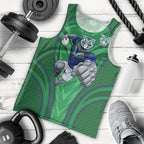 New Zealand Warriors Rugby Mascot Men Tank Top Australian Rugby Culture - Tribal Inspired Warrior